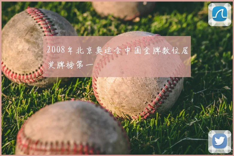 2008年北京奥运会中国金牌数位居奖牌榜第一